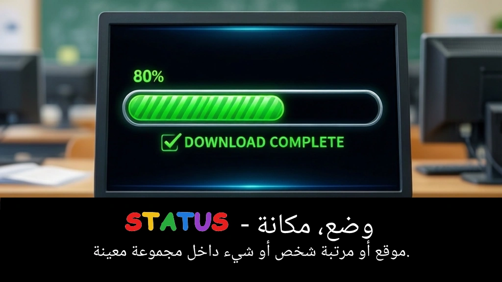 Arabic Illustration for status